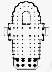 Architectural floor plan of the New Cathedral of Vitoria-Gasteiz