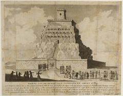 Historical engraving depicting the liberation of prisoners from the Pierre-Ancise fortress by Lyon patriots during the French Revolution in August 1789