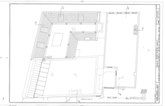 Fifth floor architectural floor plan of Fraunces Tavern Museum Complex in New York