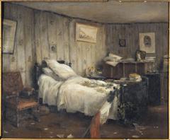 Mortuary room of Gambetta in his villa Les Jardies at Ville-d'Avray, January 1883