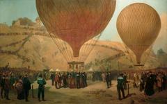 Departure of Gambetta on the balloon L'Armand-Barbès on October 7, 1870