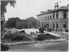 Remodeling and extension work on U.S. Mint building in Denver, Colorado by F.J. Kirchof Construction Company in 1935