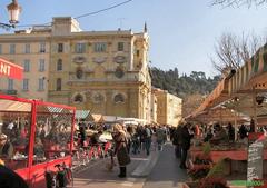 Cours Saleya flower market in Nice, France