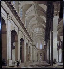 Idealized interior view of Saint-Sulpice Church during construction by Daniël de Blieck