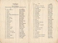 Lefevre Gallery catalogue pages from 1935 art exhibition