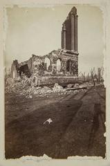 Historical building damaged in the Chicago Fire of 1871