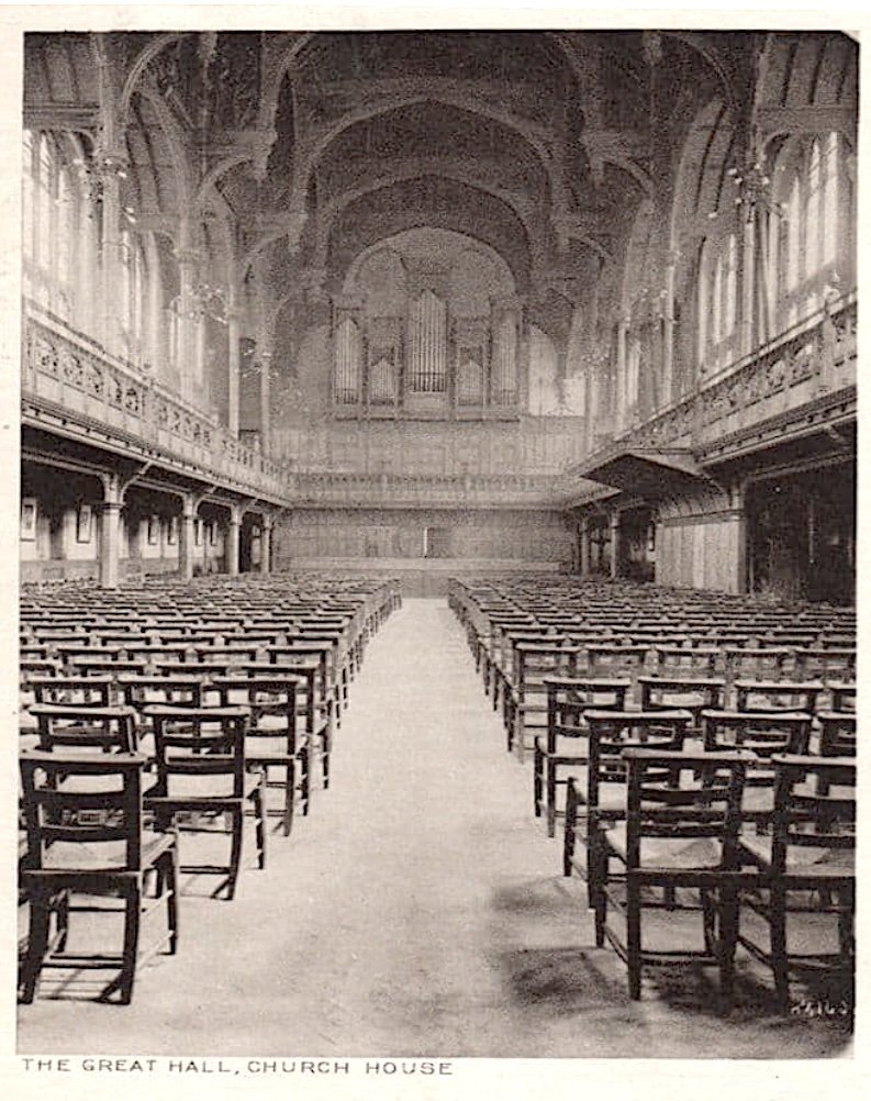 The Great Hall at Church House Westminster early 20th century postcard