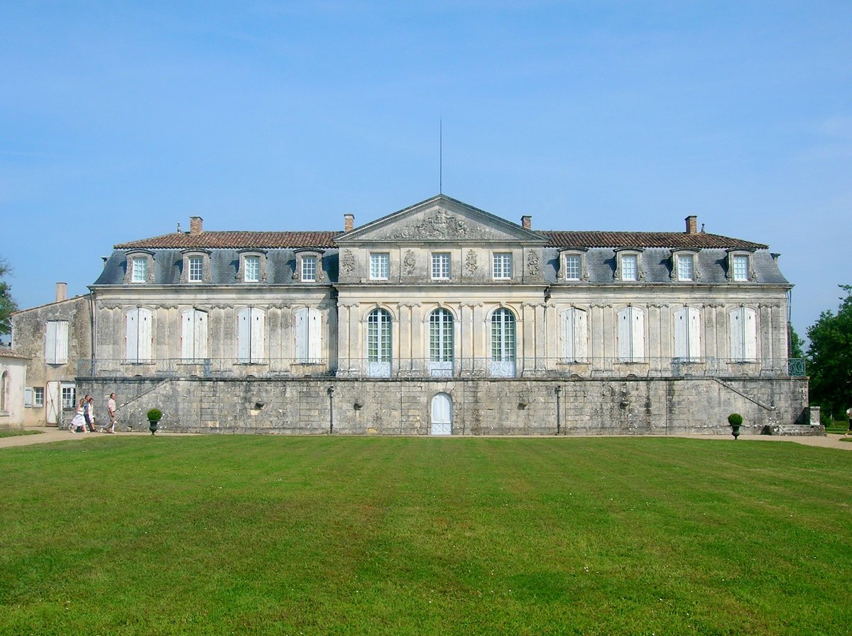 Château de la Gataudière historic castle in France surrounded by trees