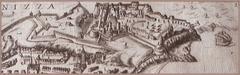 Detailed plan of the fortifications of the Citadel of Nice in 1625