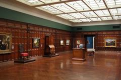 Exhibit in the paneled room of Cincinnati Art Museum, Cincinnati, Ohio, USA
