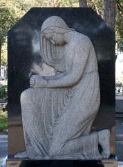 Raoul Lamourdedieu sculpture at Saint Pierre Cemetery in Marseille