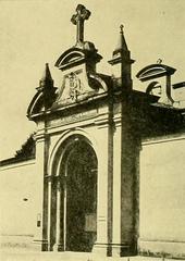 Entrance gate of Central Cemetery in Bogotá designed by architect Julián Lombana