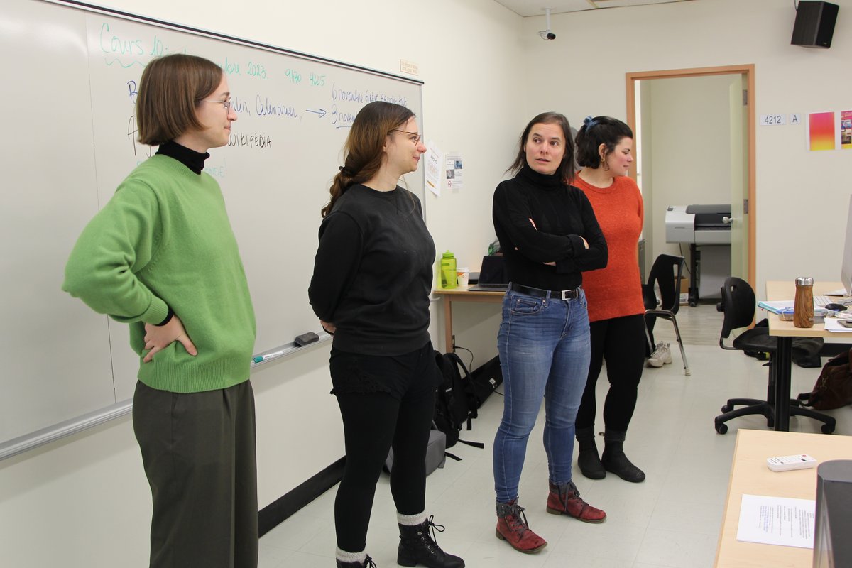Wiki workshop Documenting Quebec cinema in Abitibi-Temiscamingue with film students at Cégep de l’Abitibi-Témiscamingue