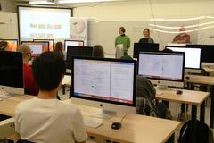 Wiki workshop Documenter le cinéma québécois en Abitibi-Témiscamingue with student group from Arts, lettres et communication program at Cégep de l’Abitibi-Témiscamingue