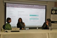 Conference on promoting Quebec cinema through wiki platforms featuring director Lyne Charlebois
