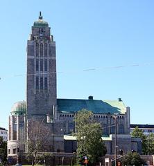 Kallio Church in Helsinki seen from the east