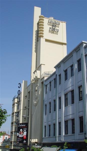 Exterior facade of Coliseu do Porto building