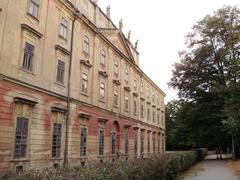 Facade of Invalidovna building in Prague, a baroque structure built in 1731-37 as dormitory for war veterans