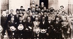 Habib Bourguiba with classmates in 1924 school photo
