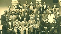 Promotion group photo at Sadiki College in Tunis