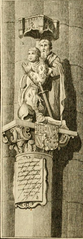 Praying statue of Philip the Good presented by his patron saint
