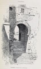 Arco de la Sangre historic arch in Toledo Spain