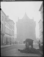 La Porte de Hal at the end of rue Haute street in 1896