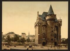Porte de Hal medieval city gate in Brussels Belgium