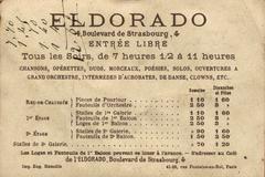 Eldorado Paris 4 boulevard de Strasbourg chromolithograph advertisement card