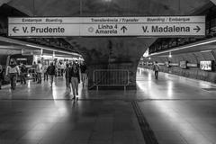 São Paulo Metro station directions green line map