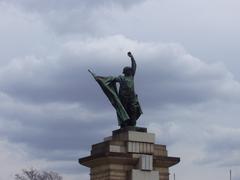 Statue of Red Army soldier by Vincenc Makovský in Brno