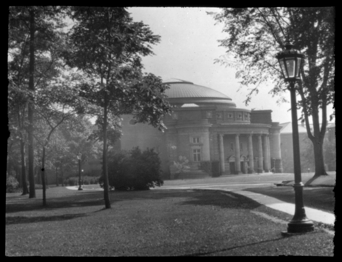 Convocation Hall at the University of Toronto with people attending an event