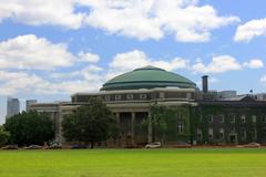 University of Toronto campus building with blue sky in Toronto, Ontario, Canada