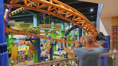 Indoor rollercoaster inside Berjaya Times Square shopping mall in Kuala Lumpur