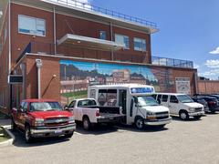Crosley Field mural at City Gospel Mission in Queensgate Cincinnati