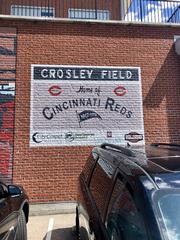 Crosley Field mural at City Gospel Mission in Queensgate Cincinnati