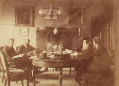 Bergen Museum board members and scientists in the director's office
