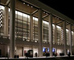 Facade of New York State Theater at Lincoln Center in New York City