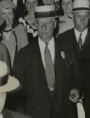 Al Smith arriving in Chicago for the 1932 Democratic National Convention