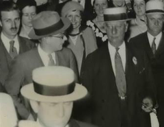 Al Smith arriving in Chicago for 1932 Democratic National Convention