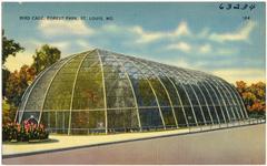 Bird cage at Forest Park in St. Louis, Missouri on a sunny day