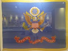 370th US Infantry Regiment 8th Illinois battle standard flag from World War I
