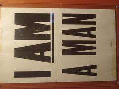 I am a Man protest poster from Memphis strike