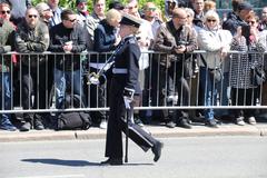 Finnish Defence Forces Flag Day 2017 parade with National Defence University cadets