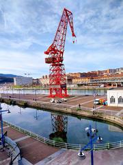 Exterior view of Itsasmuseum Bilbao with modern architectural design