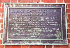 Grant Gately Square commemorative plaque in Boston Massachusetts