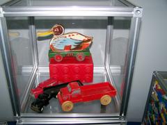 Early LEGO wooden toys from 1930s Denmark, displayed at LEGOLAND Windsor Creation Centre