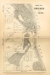 1830 historical map of Chicago