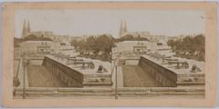 Stereoscopic view of Esplanade des Invalides in the 7th arrondissement of Paris from the late 19th century