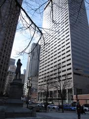 View of Boston waterfront and harbor in March 2010